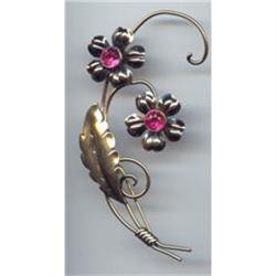Van Dell Gold Filled  Sterling  Brooch Flower #989469