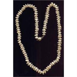 14kt Gold Creamy White BIWA Pearl Choker #989471