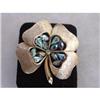Image 1 : HOPE CHEST 4 Leaf Clover Brooch Blue #989475
