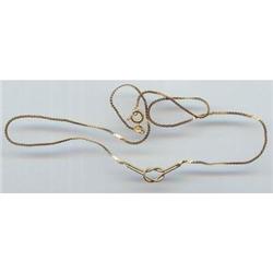 14KT Gold Love Knot Necklace NICE #989482