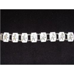 Enamel Niello  SIAM STERLING  Bracelet #989492