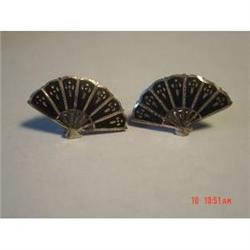 MADE IN SIAM STERLING NIELLO EARRINGS #989512