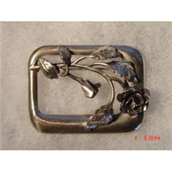 Danecraft Sterling Brooch 1940s Floral Design #989527