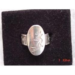 Estate Signed STERLING BMCO RING Bird in Flight #989560