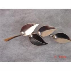 DENMARK STERLING BMJ FLORAL BROOCH PIN #989596