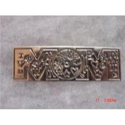 Estate Mexican  Sterling Brooch EFS I LOVE #989598