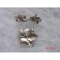 Estate Mexican Sterling Serafin Moctezuma Set  #989599