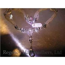 RHJ Quartz Crystal bead Neck with Sterling #989749