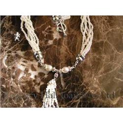 RHJ Genuine Pearl Neck w/ Cubic Zirconium #989754