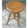Image 1 : Oak Glass Ball and Claw Piano Stool #989823