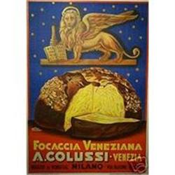 FOCCACIA VENEZIANA ITALIAN POSTER C:32's  #990046