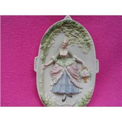  Bisque  Wall Plaque-Woman #990059