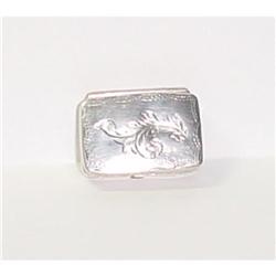Sterling Silver Snuff Box #990061