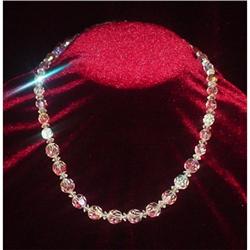 SINGLE STRAND CLEAR CRYSTAL BEAD NECKLACE #990062
