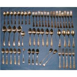 VERY NICE 52 PIECE LOT OF EARLY SILVER PLATE #990121