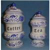 Image 1 : EARLY BLUE ONION PATTERN COFFEE & TEA #990126