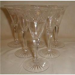 SET OF 6 EARLY CLEAR GLASS PRESSED/CUT CORDIALS #990133