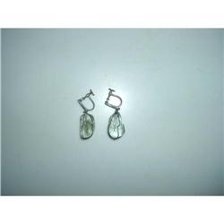 Artesan Handcrafted Polished Quartz Earrings #990138