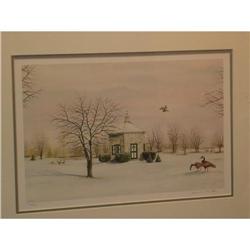 Geese in Winter, Signed Dennis K. Park #990251