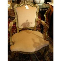 Gilted French Arm Chair in Exceptional #990257