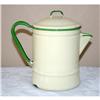 Image 1 : Vintage Yellow European Enamelware Coffee Pot #990314