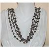 Image 1 :  Art Deco Four Strand Beaded Glass Necklace #990322
