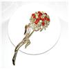 Image 1 : Signed Vintage Coro Rhinestone Brooch #990326