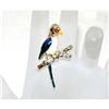 Image 1 :  Vintage Enamel/Rhinestone Parrot Brooch/Pin #990341