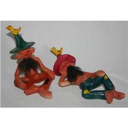 Rare Vintage Hillbilly Salt/Pepper Shaker Set  #990353