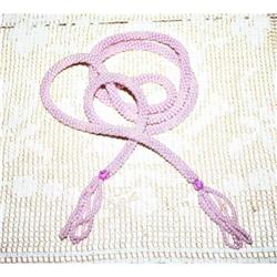 Beautiful Vintage Hot Pink Beaded Robe Tassel #990400