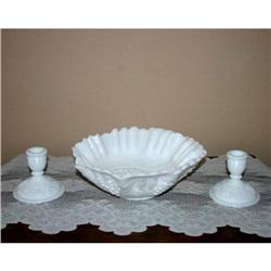 Vintage Imperial Glass Console Set #990401