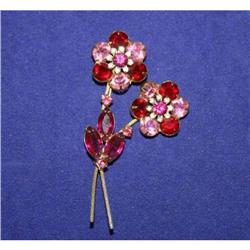 Juliana Rhinestone Flower Bouquet Brooch #990412