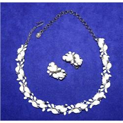 Charel Thermoset/Enameled Necklace &Earrings #990415