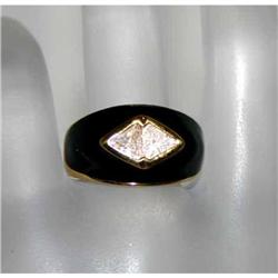 Park Lane Vintage Enamel & Rhinestone Ring #990437