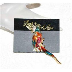 Park Lane Vintage Rhinestone Parrot Brooch #990440