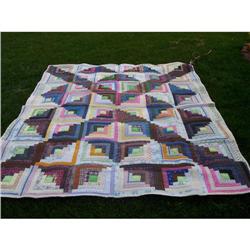 1940s Colorado Log Cabin Quilt #990486