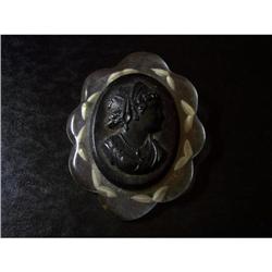 Large Bakelite Cameo Pin #990492