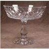 Image 1 : ORREFORS Pedestal Dish SWEDEN Hand Cut CRYSTAL #990642
