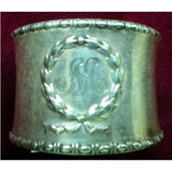 GORHAM Napkin RING Sterling ANTIQUE Wreath #990660