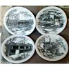 Image 1 : WEDGWOOD Brandeis University PLATES Set of 4 #990680