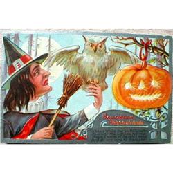 HALLOWEEN Postcards 2  ANTIQUE Vintage TWO #990697