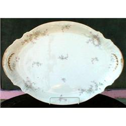 HAVILAND Limoges Platter 18 inch Roses ANTIQUE #990714
