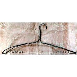 HANGER Twisted Wire ANTIQUE Coat Clothes #990715