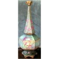 ENGLISH Tall Bud VASE Hand Painted ANTIQUE #990732