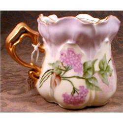 RS Prussia Shave MUG HP Flowers ANTIQUE #990741