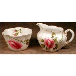SHELLEY Creamer Sugar Rambler Rose VINTAGE #990758