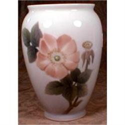 Bing Grondahl VASE Hand Painted Rose B&G #990760