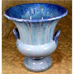 FULPER Grecian URN Blue Glaze ANTIQUE #990778