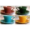 Image 1 : HARLEQUIN Fiesta Cups Saucers 4 colors VINTAGE #990798
