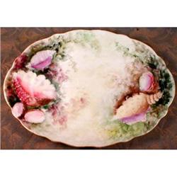 LIMOGES Sea Shells Hand Painted ANTIQUE #990801